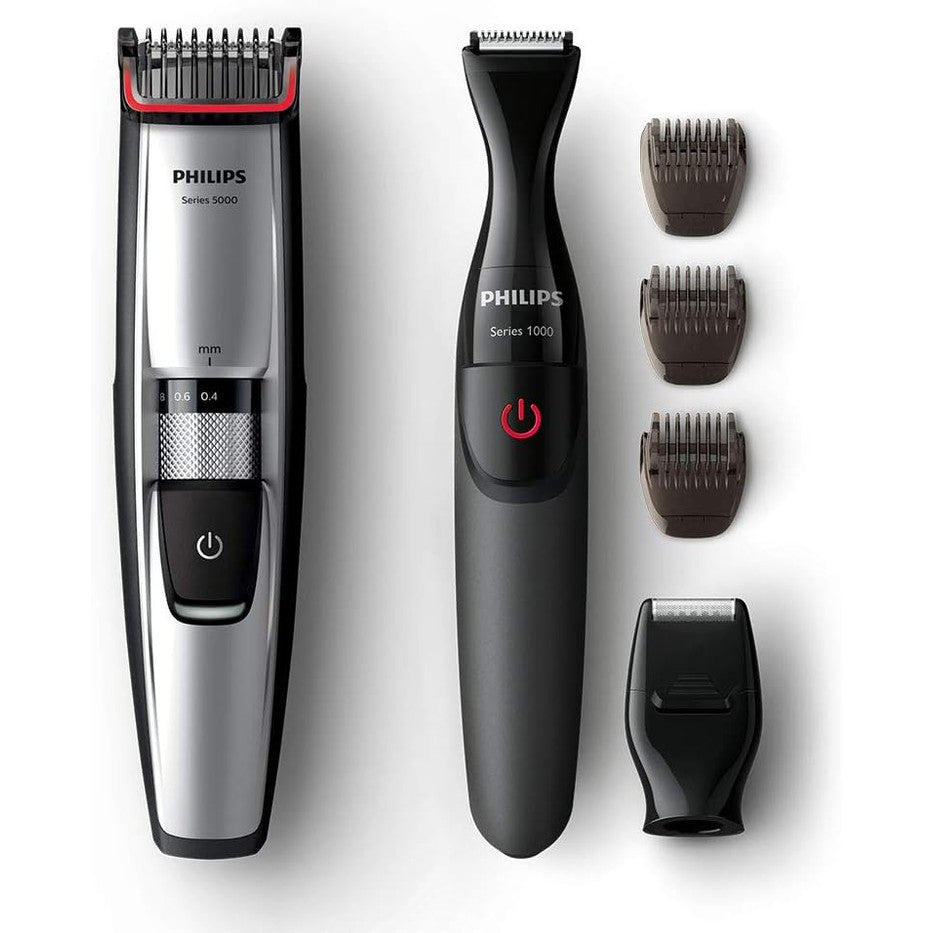 Philips Bart - & Stubble Trimmer BT5205/83 – Serie 5000 Herren Bartschneider mit 17 Längeneinstellungen & Präzisionstrimmer - SmartRasur