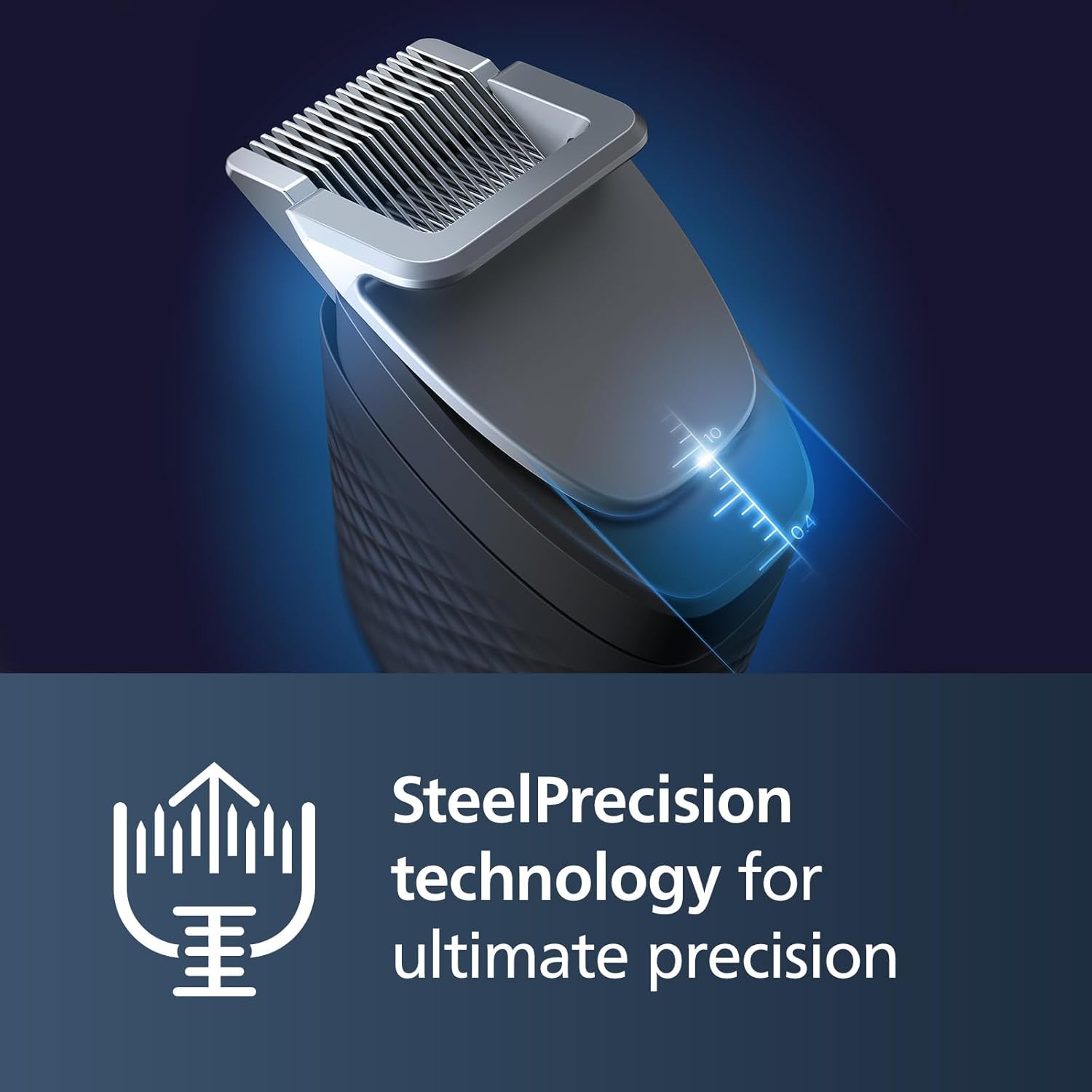 Philips Bartschneider Series 9000 Prestige BT9810/15 – Herren Barttrimmer, SteelPrecision - Technologie, 30 Längeneinstellungen, 120 Min. Laufzeit - SmartRasur