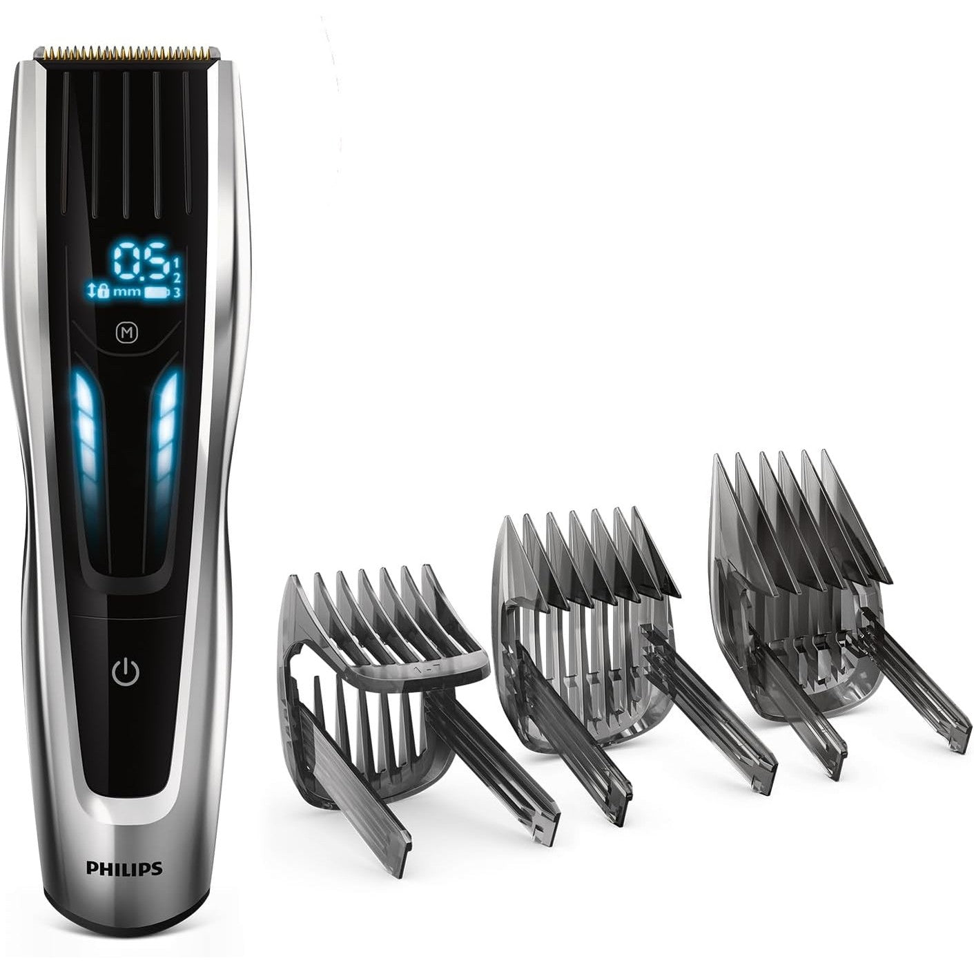 Philips Haarschneider Series 9000 HC9450/15 – Profi - Haarschneidemaschine Herren, 400 Längeneinstellungen, Titanklingen, 120 Min. Laufzeit - SmartRasur