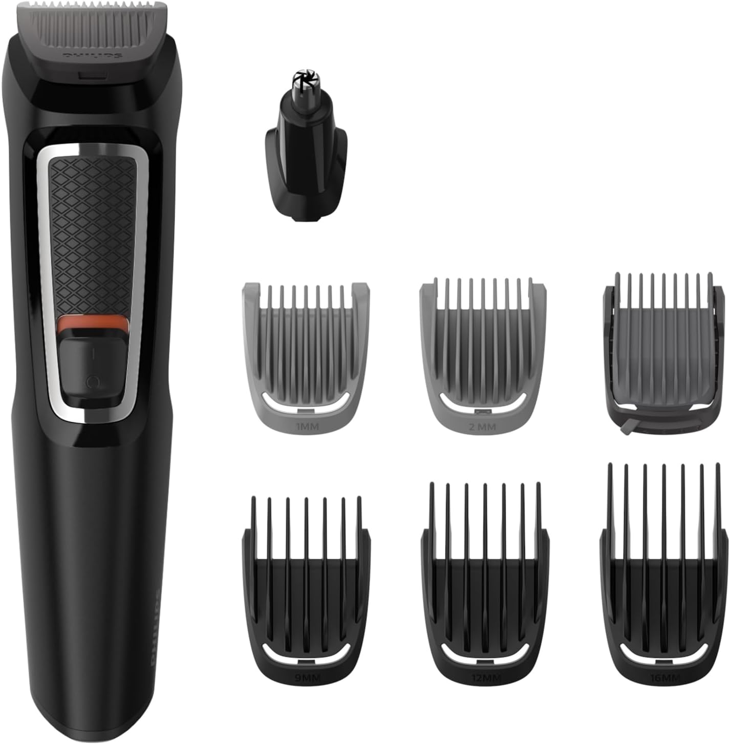 Philips Multigroom Series 3000 MG3730/15 – 7 - in - 1 All - in - One - Trimmer Herren, Bart - & Haarschneider, 11 Längeneinstellungen, 60 Min. Akku - SmartRasur