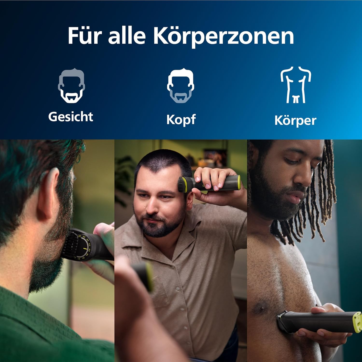 Philips Multigroom Series 7000 MG7930/15 – 14 - in - 1 All - in - One - Trimmer Herren, Barttrimmer, Haarschneider & Bodygroomer, 21 Längeneinstellungen - SmartRasur