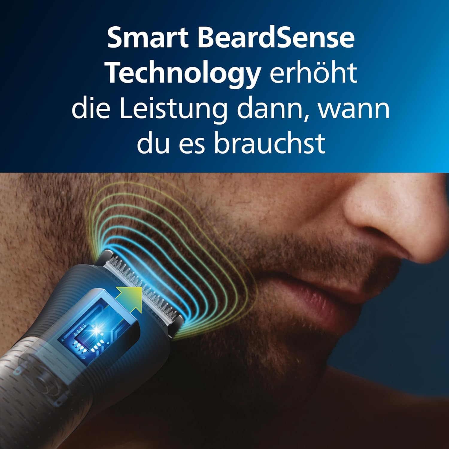 Philips Multigroom Series 9000 MG9550/15 – 14 - in - 1 Trimmer Herren, Barttrimmer & Haarschneider mit OneBlade, 27 Längeneinstellungen, 120 Min. Laufzeit - SmartRasur