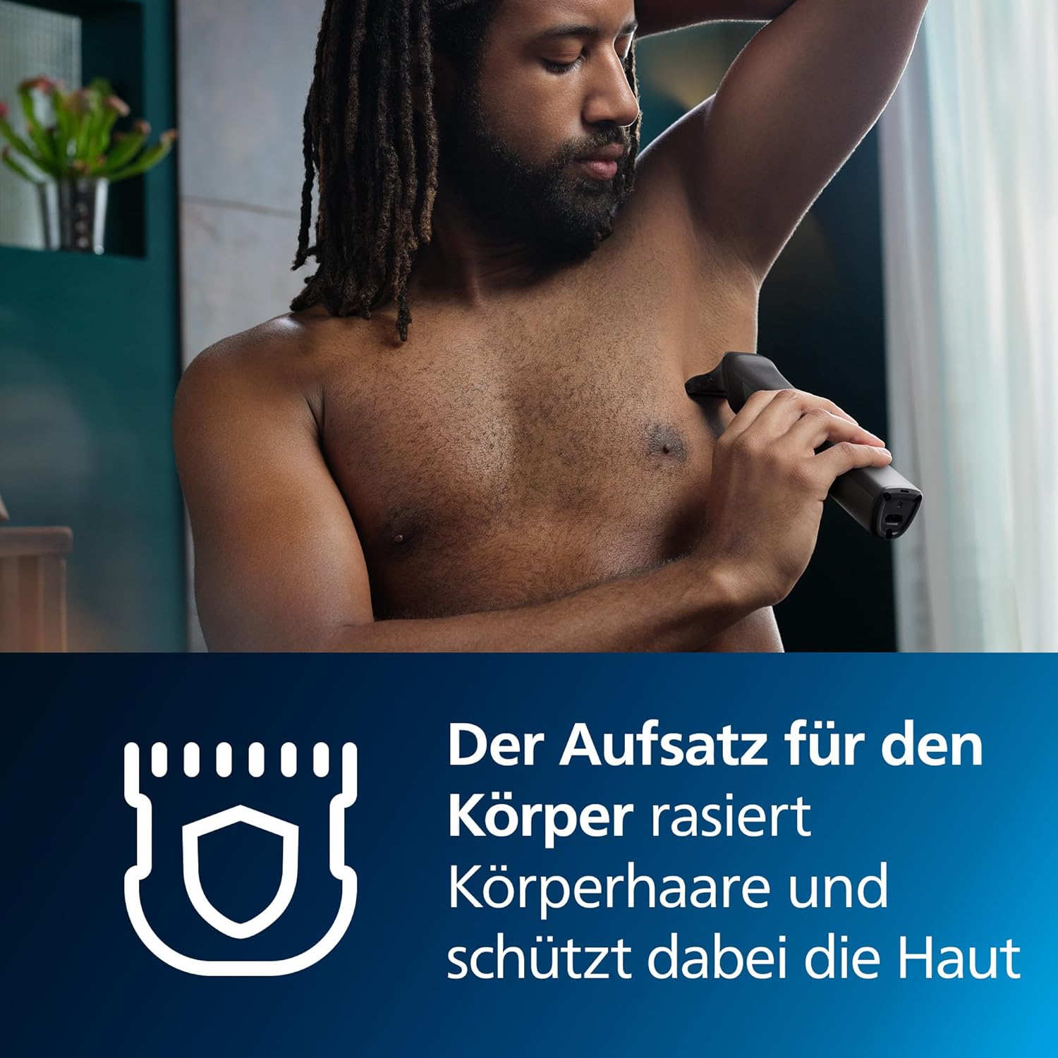 Philips Multigroom Series 9000 MG9550/15 – 14 - in - 1 Trimmer Herren, Barttrimmer & Haarschneider mit OneBlade, 27 Längeneinstellungen, 120 Min. Laufzeit - SmartRasur