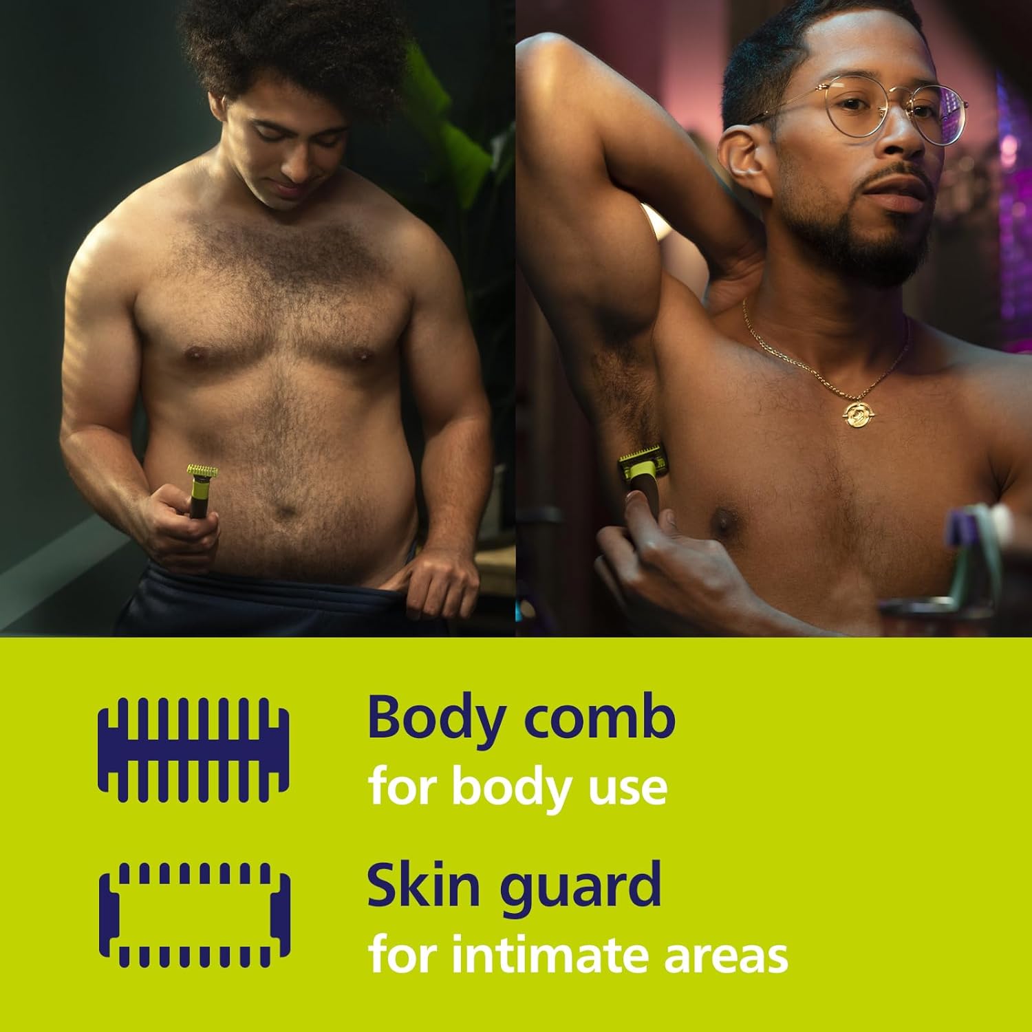 Philips OneBlade 360 Face & Body QP4631/30 – Rasierer, Trimmer & Bodygroomer Herren, 2 Klingen, 5 - in - 1 Trimmaufsatz, Körper - Kit, App - Anbindung - SmartRasur