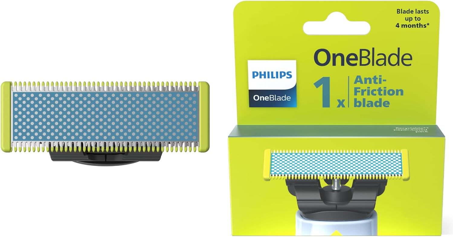 Philips OneBlade First Shave Klinge QP215/50 – Ersatzklinge für empfindliche Haut, kompatibel mit OneBlade & OneBlade Pro, 1er - Pack - SmartRasur