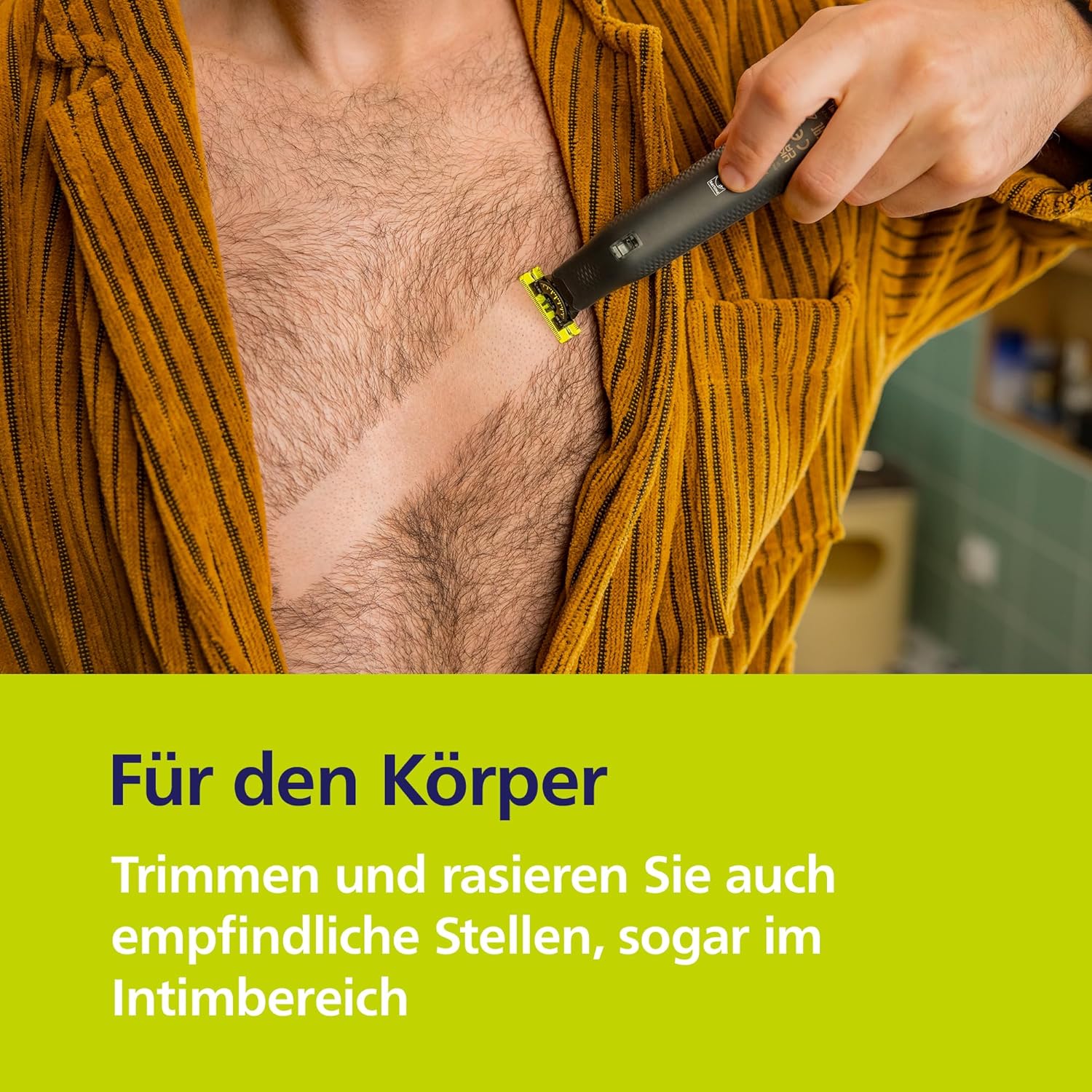 Philips OneBlade Pro 360 Face & Body QP6652/35 – Elektrorasierer, Trimmer & Bodygroomer Herren, 20 Längeneinstellungen, 2 Klingen, Ladestation - SmartRasur