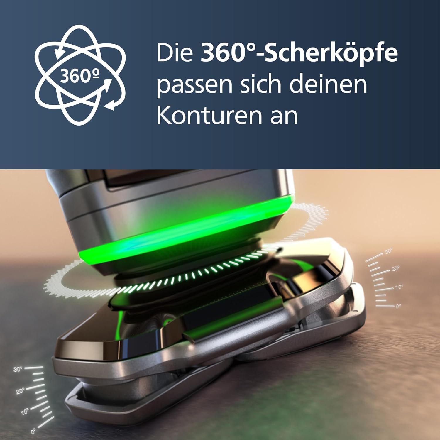 Philips Shaver S9000 S9975/54 – Elektrischer Nass - & Trockenrasierer, Lift & Cut, SkinIQ, Trimmer, Reinigungsstation, Ladestation & Reiseetui - SmartRasur