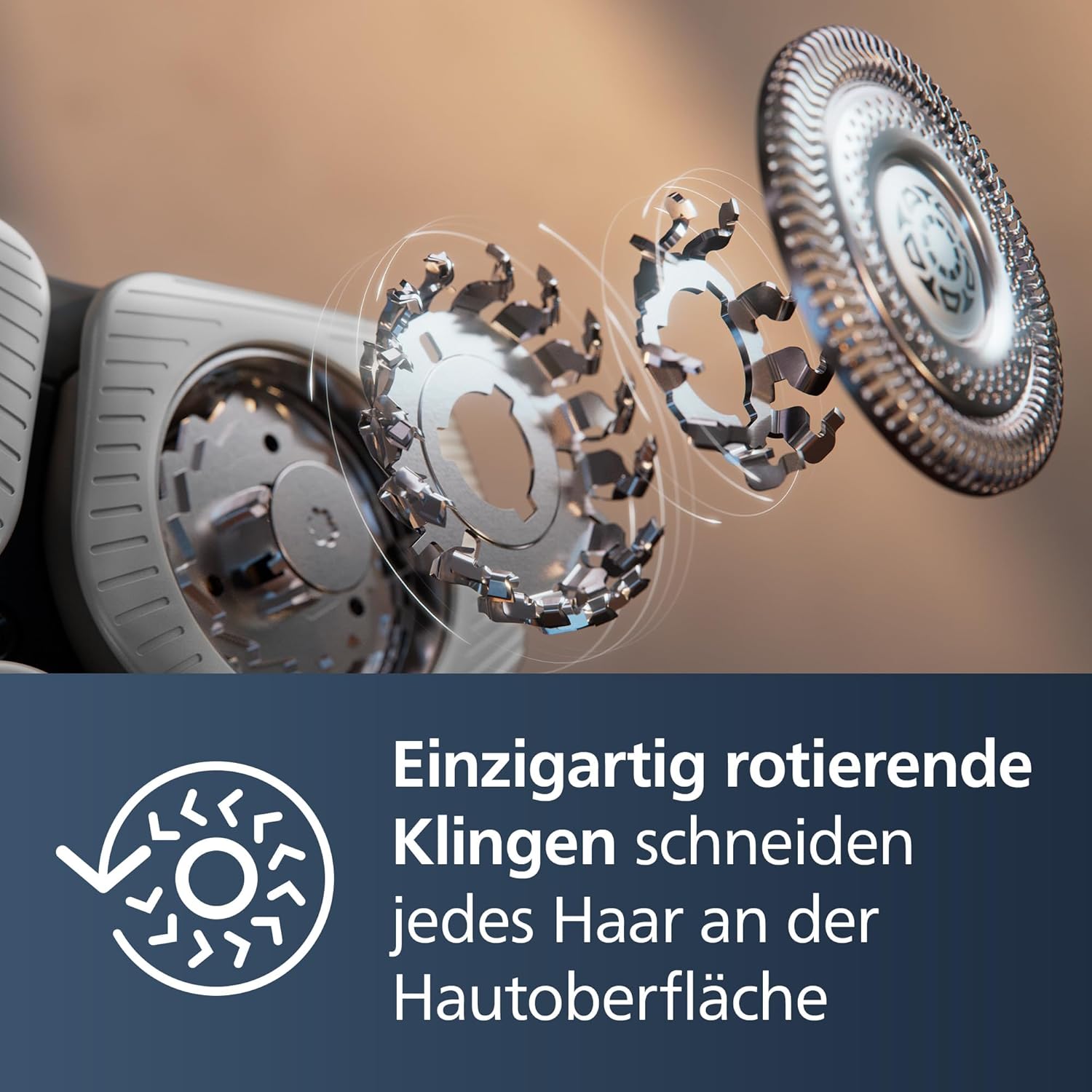 Philips Shaver S9000 S9975/54 – Elektrischer Nass - & Trockenrasierer, Lift & Cut, SkinIQ, Trimmer, Reinigungsstation, Ladestation & Reiseetui - SmartRasur