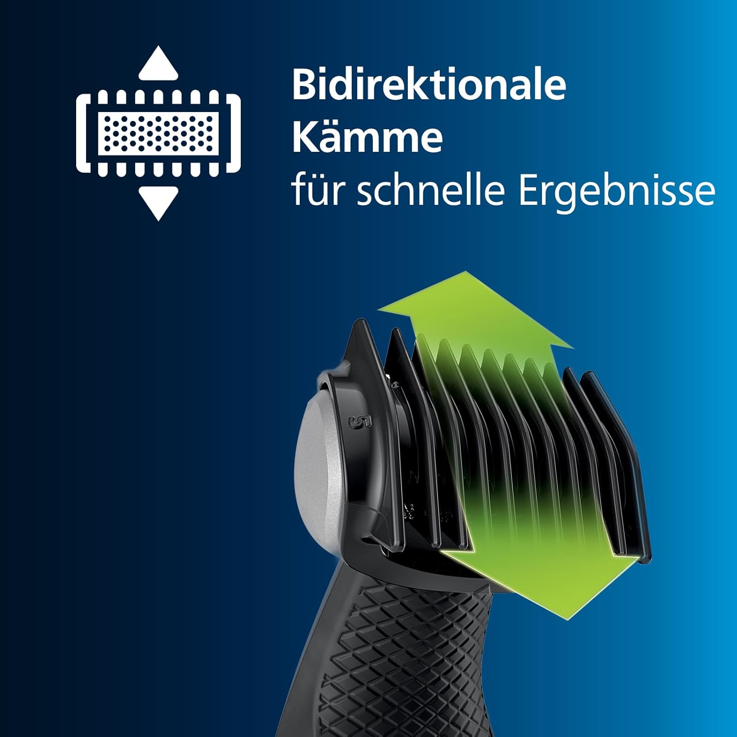 Philips Bodygroom Series 5000 BG5021/16 – Körperrasierer Herren, Intimrasierer & Trimmer, wasserdicht, Rückenaufsatz, 60 Min. Laufzeit - SmartRasur