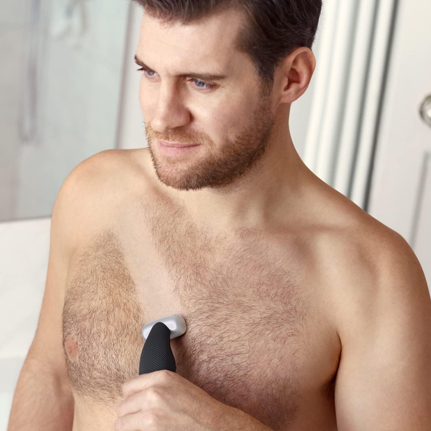 Philips Bodygroom Series 7000 BG7025/15 – Bodygroomer Herren, 2 - in - 1 Rasierer & Trimmer, 5 Längeneinstellungen, 80 Min. Laufzeit - SmartRasur