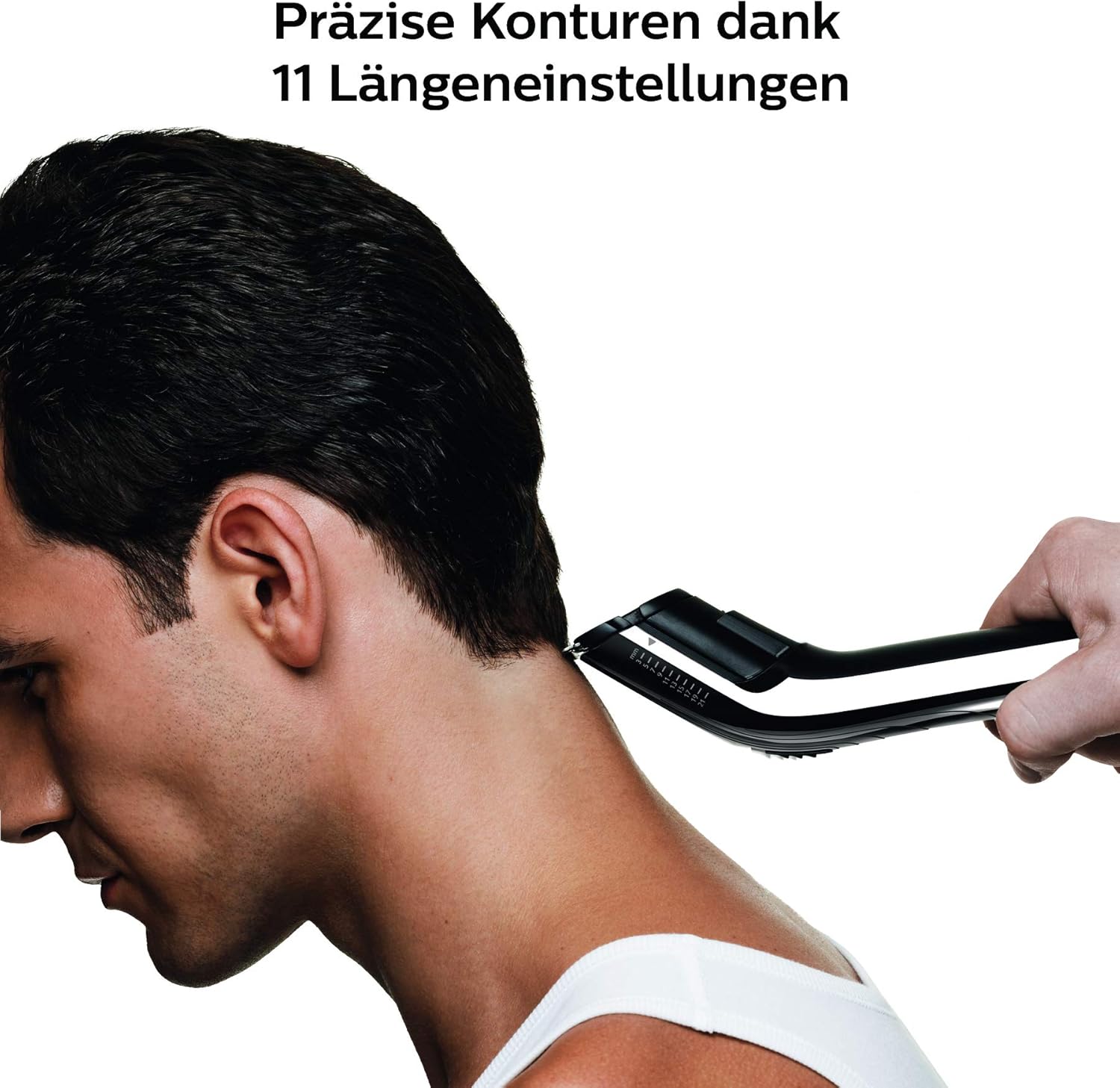 Philips Haarschneider QC5115/15 – Haarschneidemaschine für die ganze Familie, 11 Längeneinstellungen, Edelstahlklingen, kabelbetrieben - SmartRasur