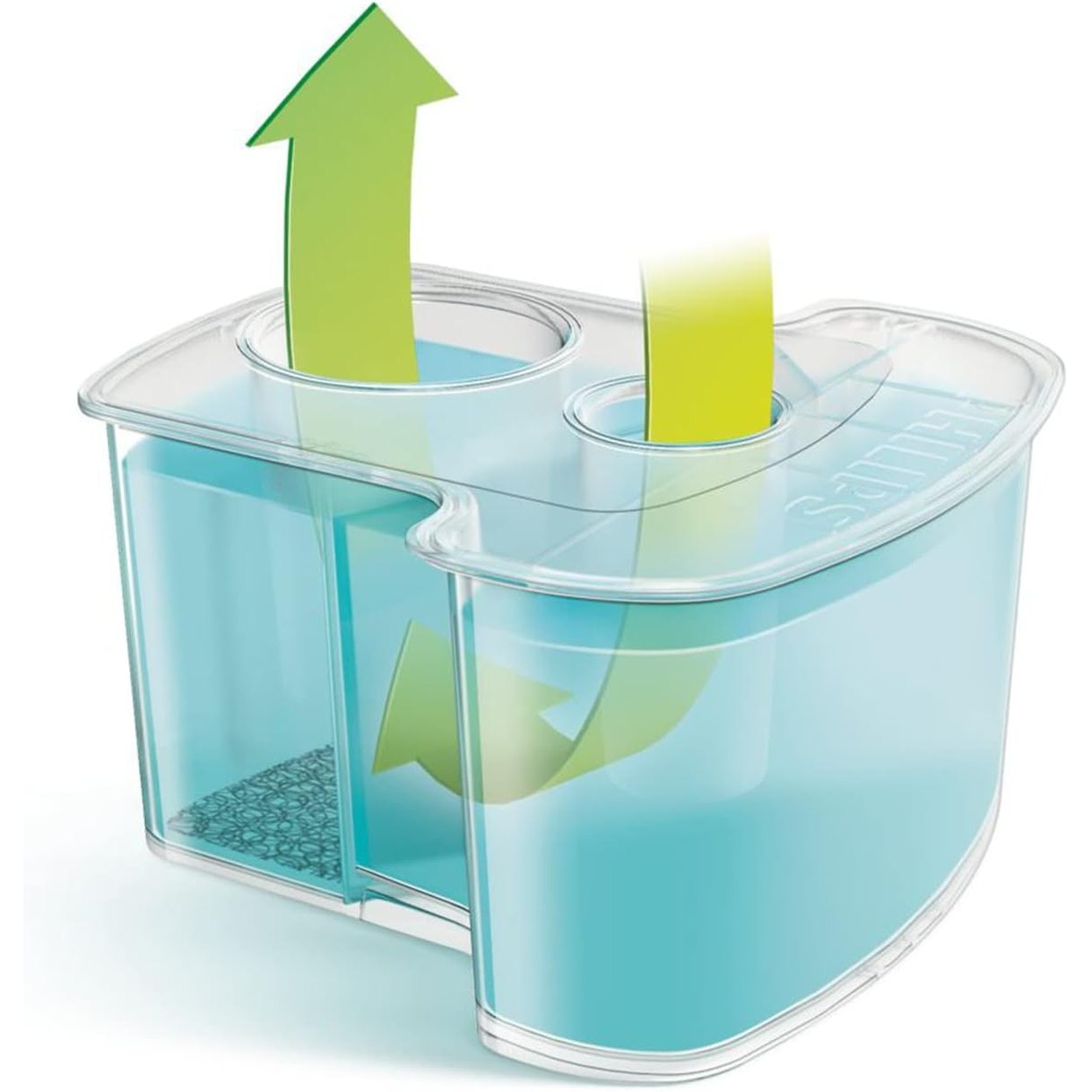 Philips JC302/50 Reinigungskartuschen – 2er - Pack für SmartClean - System, Dual - Filter, alkoholfrei, hautfreundliche Formel - SmartRasur
