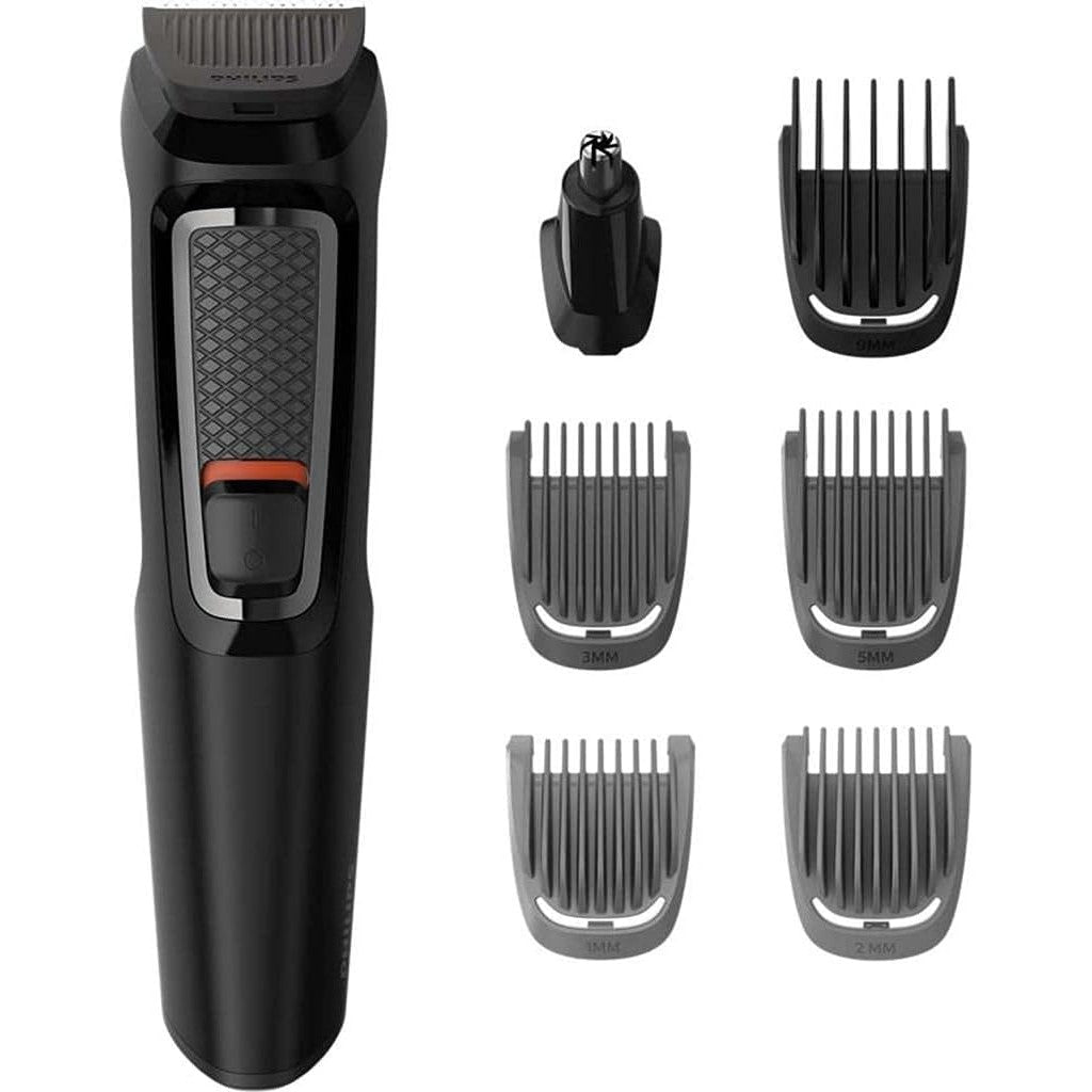 Philips Multigroom Series 3000 MG3720/15 – 7 - in - 1 Trimmer Herren, Bart - & Haarschneider, Körperpflege, DualCut - Technologie, 60 Min. Akku - SmartRasur
