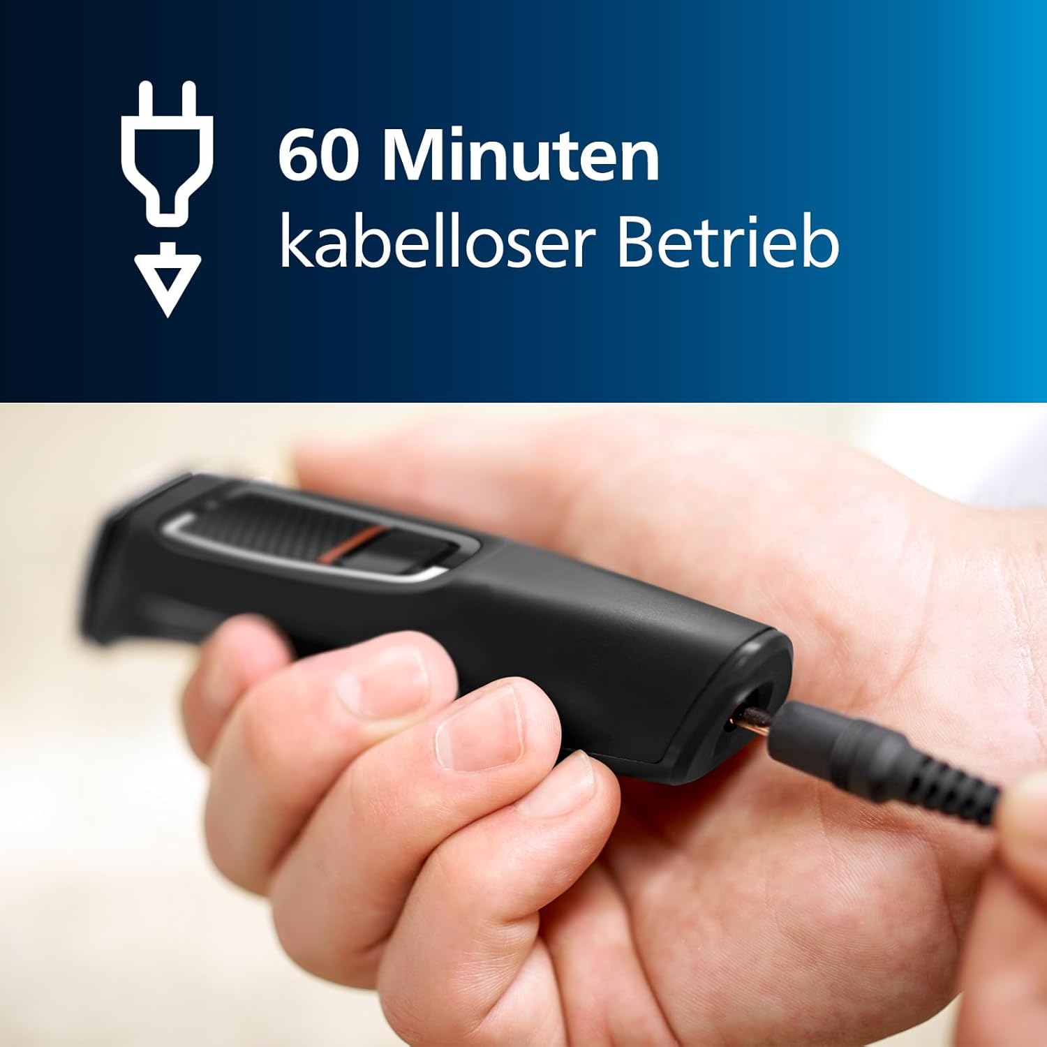 Philips Multigroom Series 3000 MG3730/15 – 7 - in - 1 All - in - One - Trimmer Herren, Bart - & Haarschneider, 11 Längeneinstellungen, 60 Min. Akku - SmartRasur