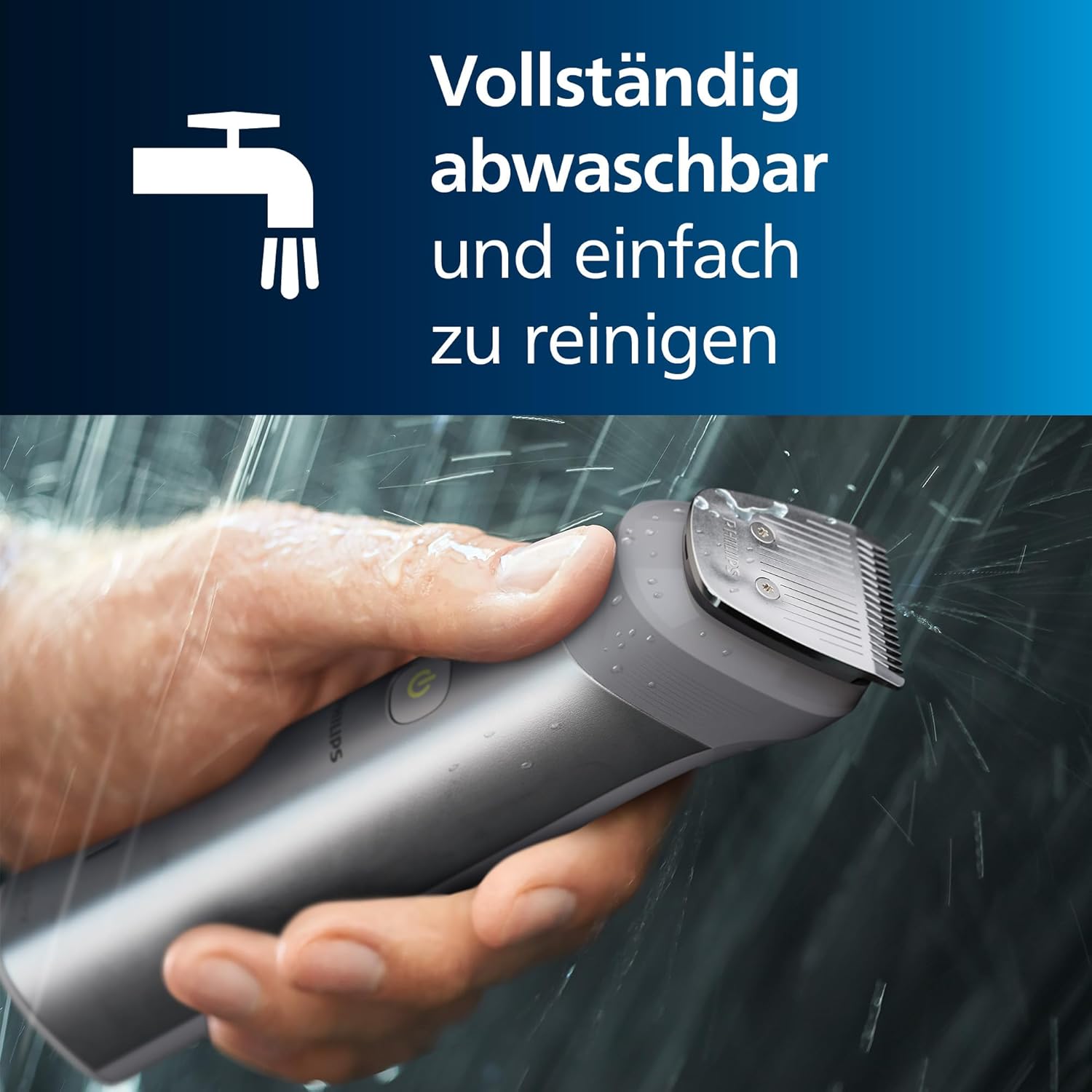 Philips Multigroom Series 5000 MG5950/15 – 12 - in - 1 Trimmer Herren, Bart - & Haarschneider, 14 Längeneinstellungen, 120 Min. Akku - SmartRasur