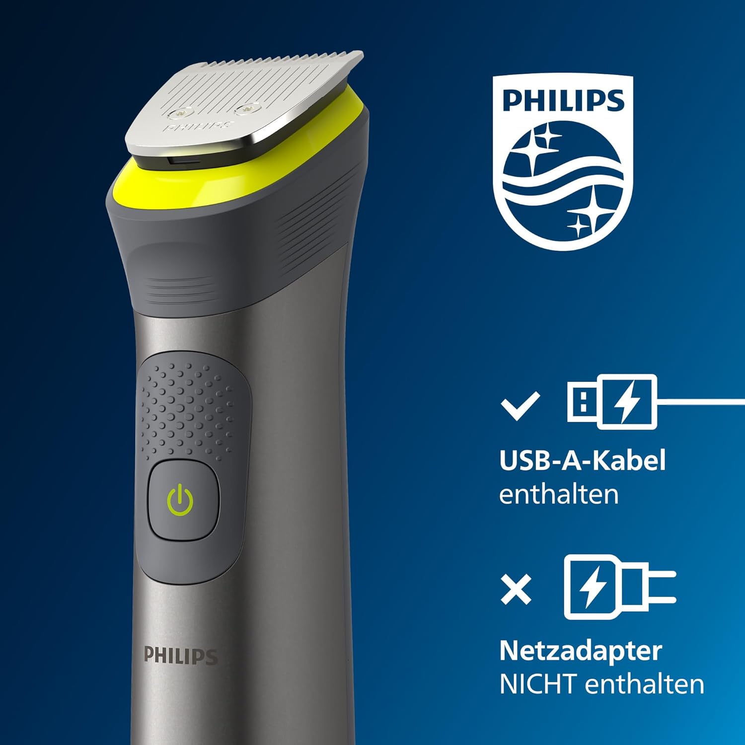 Philips Multigroom Series 7000 MG7930/15 – 14 - in - 1 All - in - One - Trimmer Herren, Barttrimmer, Haarschneider & Bodygroomer, 21 Längeneinstellungen - SmartRasur