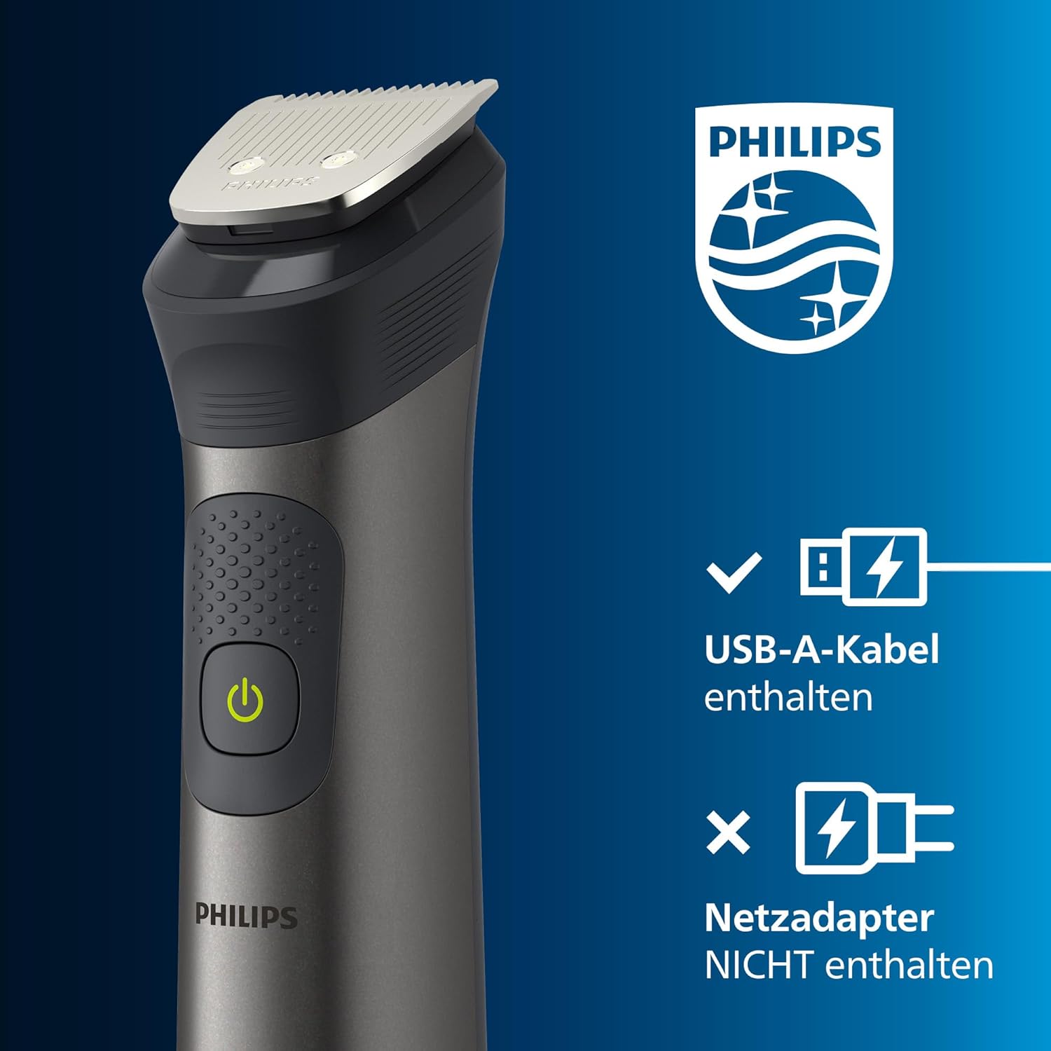 Philips Multigroom Series 7000 MG7950/15 – 15 - in - 1 Trimmer Herren, Barttrimmer & Haarschneider, 26 Längeneinstellungen, 120 Min. Laufzeit - SmartRasur