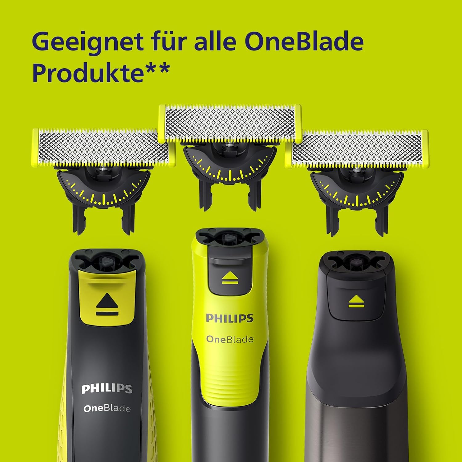 Philips OneBlade 360 Ersatzklingen QP420/60 – 2er - Pack, passend für alle OneBlade & OneBlade Pro Modelle, langlebige Originalklingen - SmartRasur