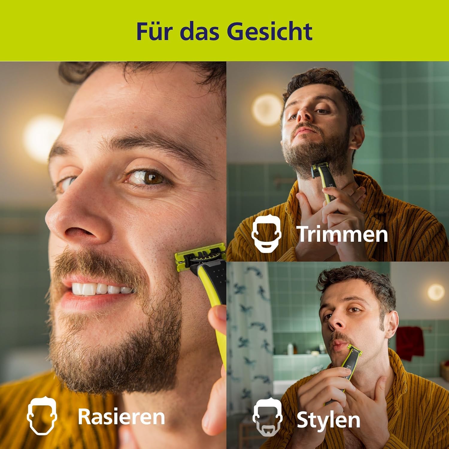Philips OneBlade 360 Ersatzklingen QP420/60 – 2er - Pack, passend für alle OneBlade & OneBlade Pro Modelle, langlebige Originalklingen - SmartRasur