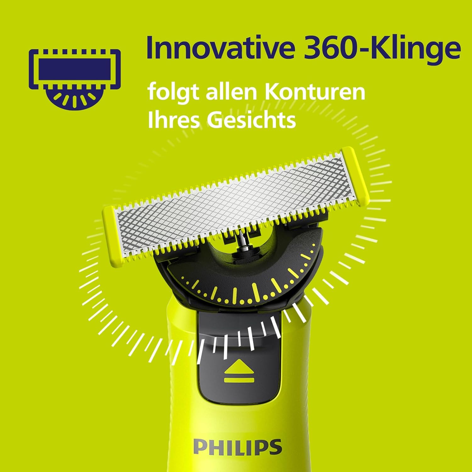 Philips OneBlade 360 Ersatzklingen QP430/60 – 3er - Pack, passend für alle OneBlade & OneBlade Pro Modelle, langlebige Originalklingen - SmartRasur