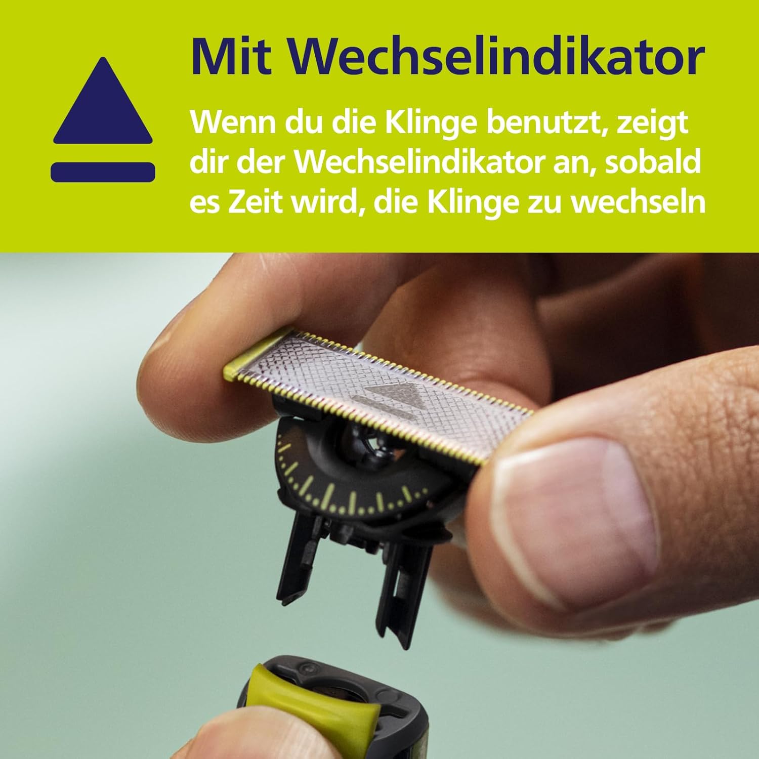 Philips OneBlade 360 Ersatzklingen QP624/50 – 2x Original - Klingen für OneBlade & Pro, inkl. Body - Kit mit Hautschutz & Kammaufsatz - SmartRasur