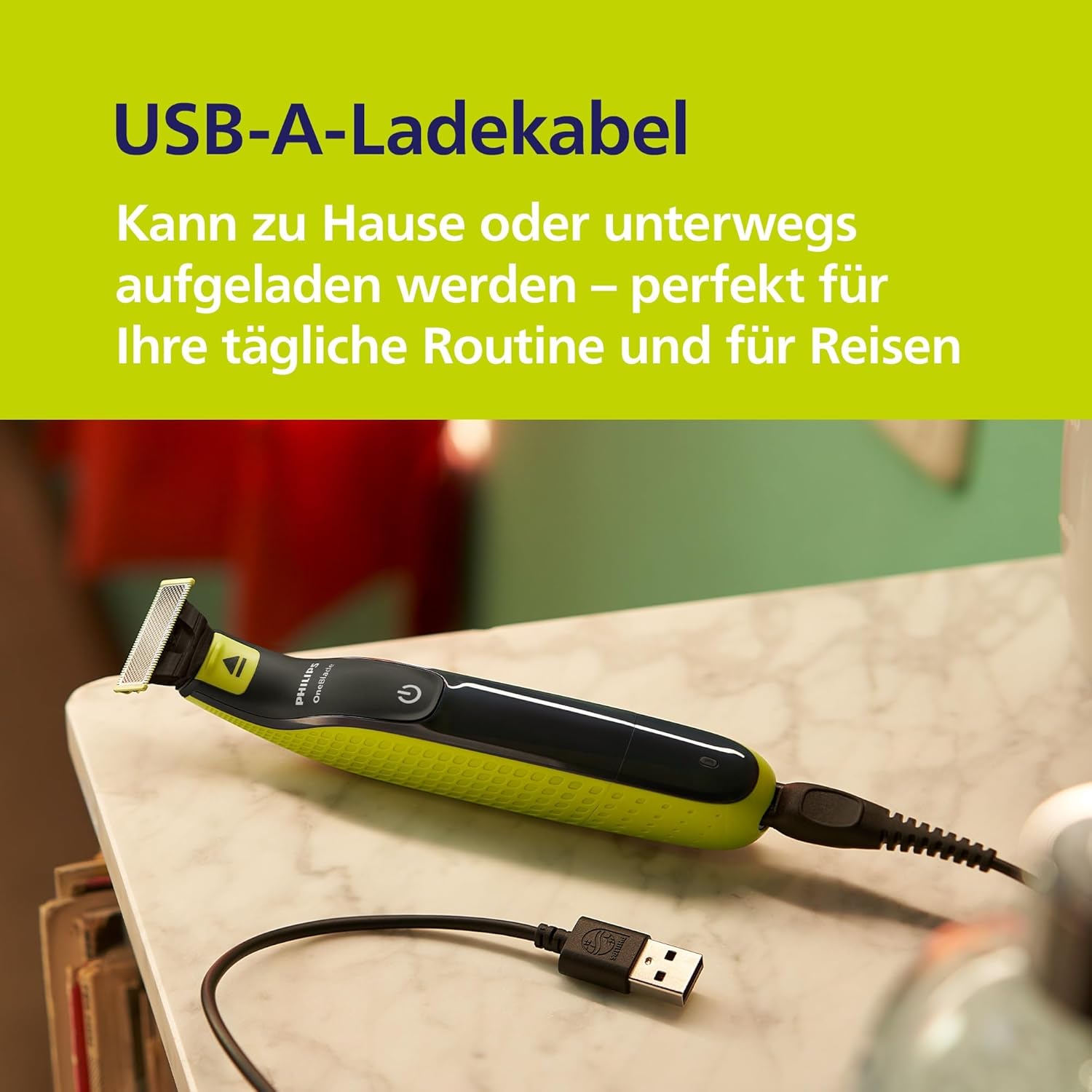 Philips OneBlade 360 Face & Body QP2824/31 – Elektrorasierer, Trimmer & Bodygroomer Herren, 3 Klingen, Aufsätze, Nass - & Trockenrasur - SmartRasur