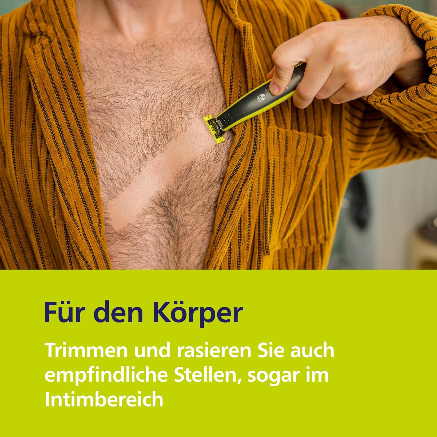 Philips OneBlade 360 Face & Body QP2824/31 – Elektrorasierer, Trimmer & Bodygroomer Herren, 3 Klingen, Aufsätze, Nass - & Trockenrasur - SmartRasur