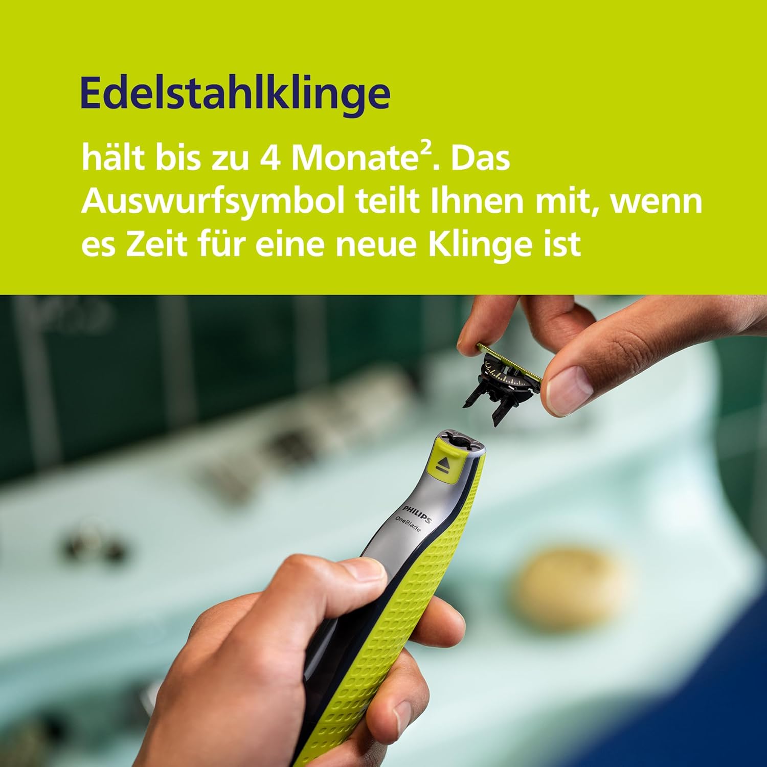 Philips OneBlade 360 Face & Body QP2834/31 – Elektrischer Rasierer & Trimmer mit 3 Klingen, 4 Trimmaufsätzen & Body - Kit - SmartRasur