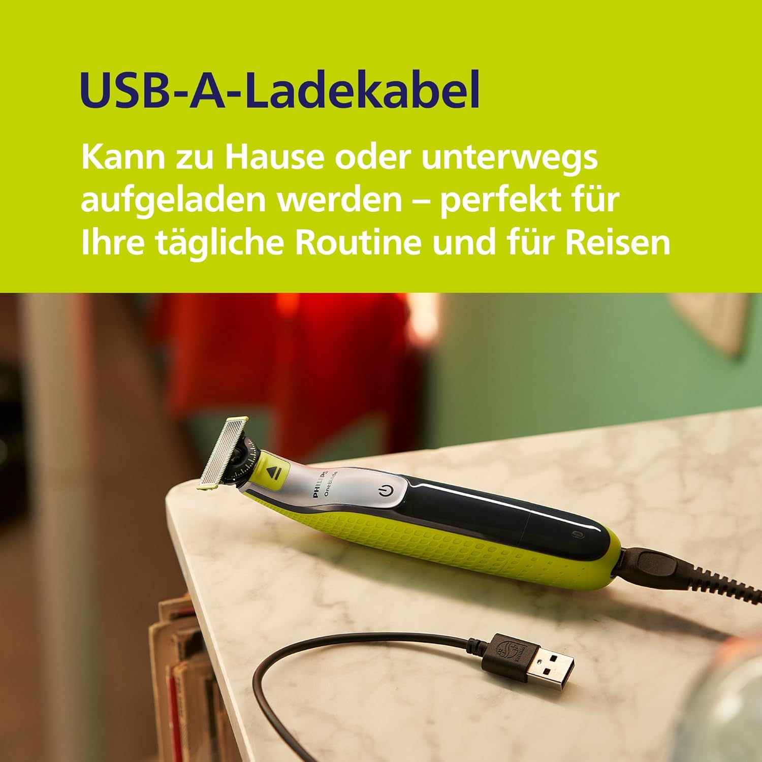 Philips OneBlade 360 Face & Body QP2834/31 – Elektrischer Rasierer & Trimmer mit 3 Klingen, 4 Trimmaufsätzen & Body - Kit - SmartRasur