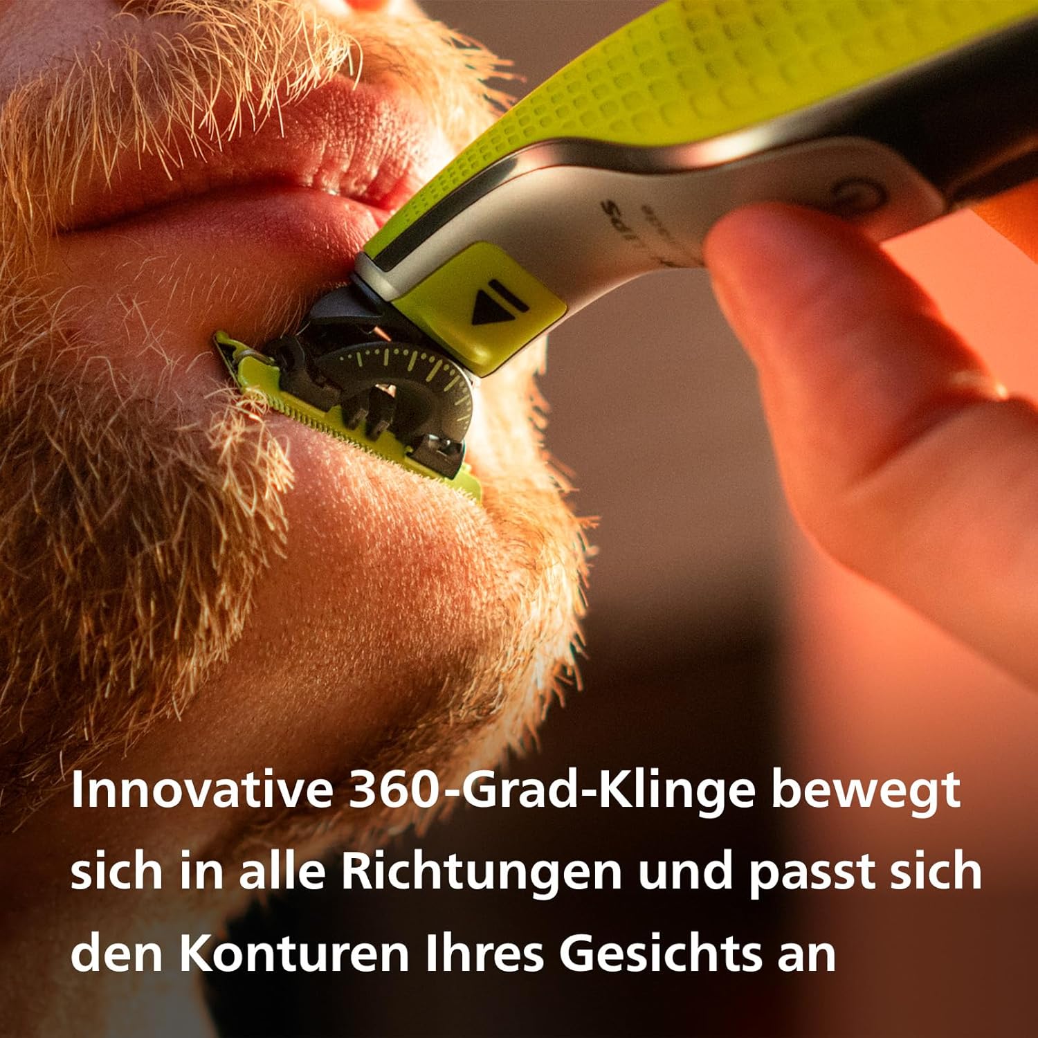 Philips OneBlade 360 Face QP2734/30 – Elektrorasierer & Trimmer Herren, 2 Klingen, 5 - in - 1 - Trimmaufsatz, Nass - & Trockenrasur, USB - Akku - SmartRasur