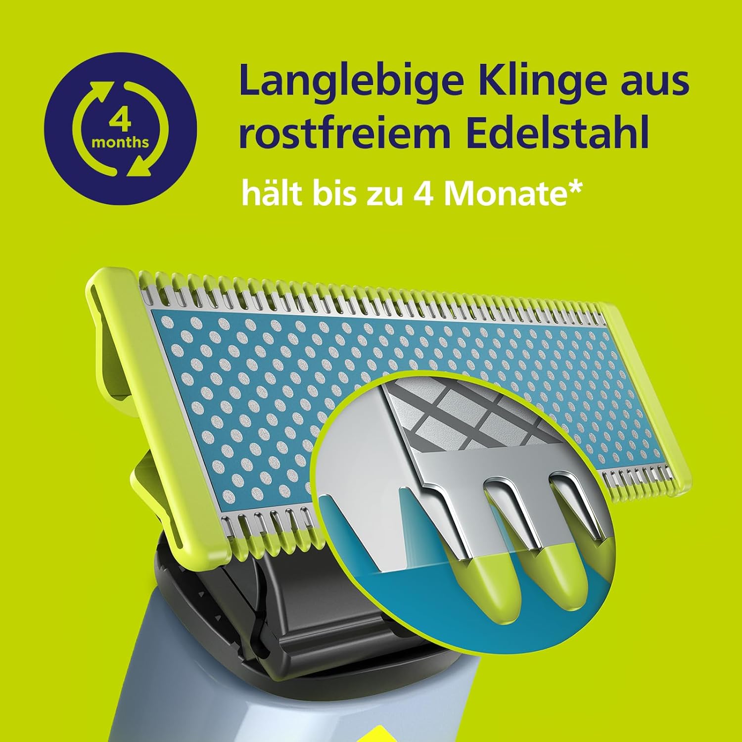 Philips OneBlade First Shave Klinge QP215/50 – Ersatzklinge für empfindliche Haut, kompatibel mit OneBlade & OneBlade Pro, 1er - Pack - SmartRasur