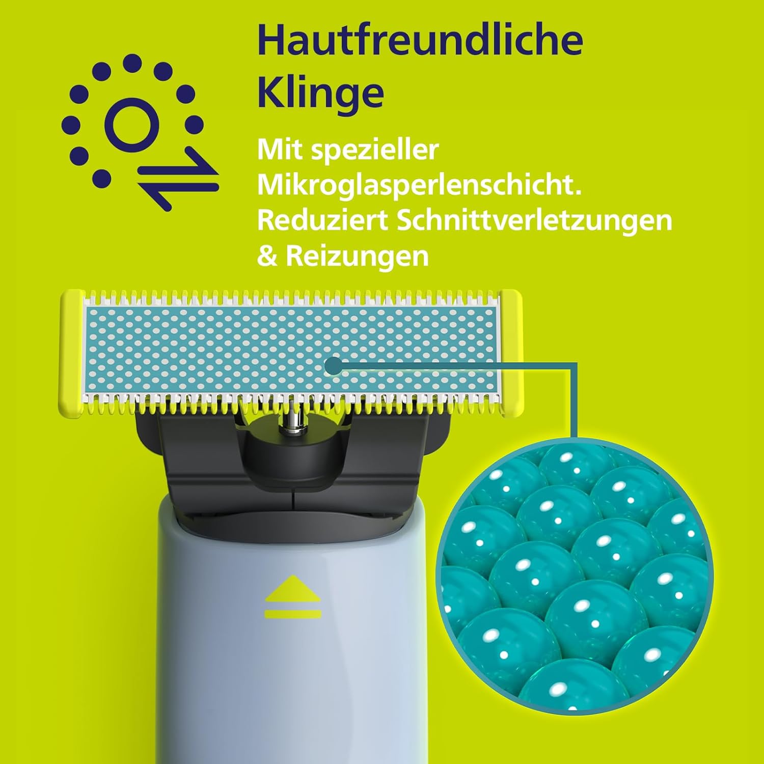 Philips OneBlade First Shave Klinge QP215/50 – Ersatzklinge für empfindliche Haut, kompatibel mit OneBlade & OneBlade Pro, 1er - Pack - SmartRasur