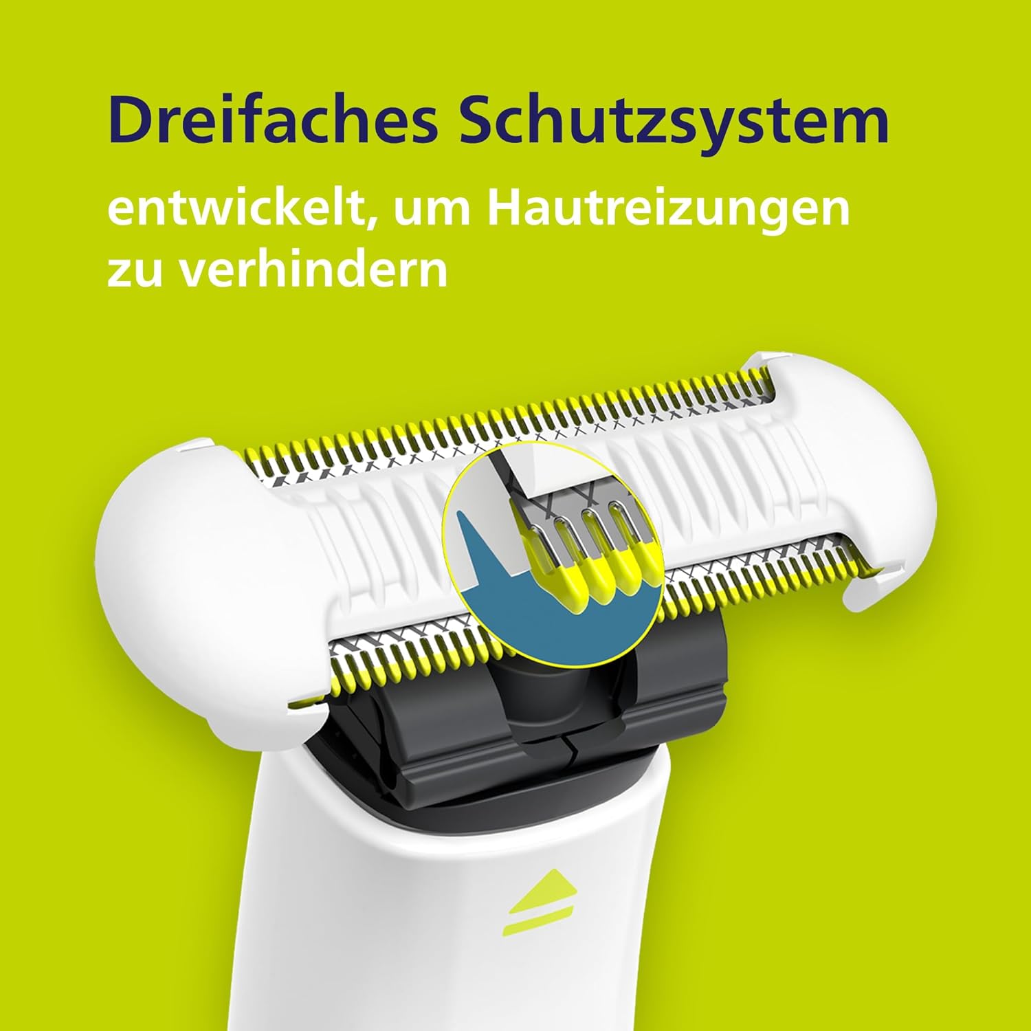 Philips OneBlade Intimate Ersatzklingen QP229/50 – 2er - Pack SkinProtect Klingen für Intimbereich & Achseln, passend für OneBlade & Pro - SmartRasur