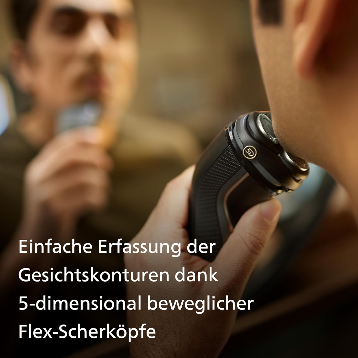 Philips Shaver Series 3000 S3342/13 – Elektrorasierer Herren Nass & Trocken, SkinProtect, PowerCut - System, 5D - Scherkopf, Schwarz - SmartRasur