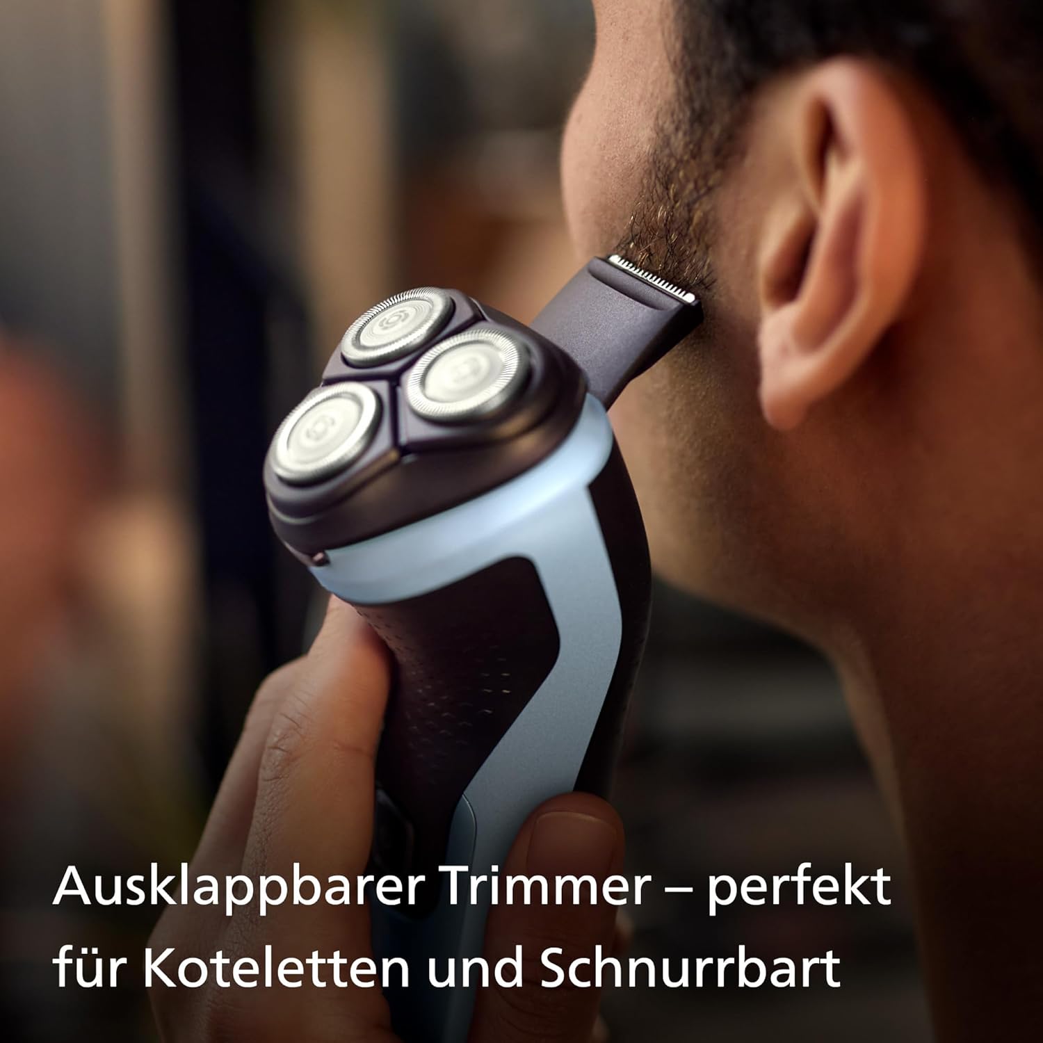Philips Shaver Series 3000X X3053/00 – Elektrorasierer Herren, Nass - & Trockenrasur, SkinProtect - Technologie, Barttrimmer, 40 Min. Akku - SmartRasur