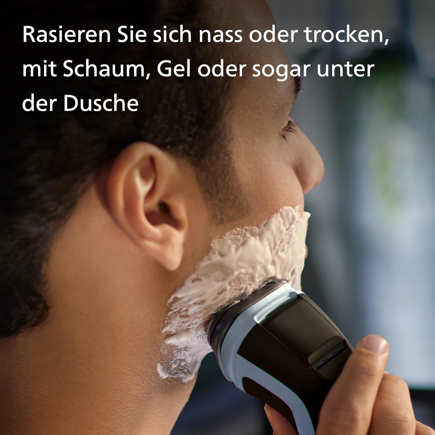 Philips Shaver Series 3000X X3053/00 – Elektrorasierer Herren, Nass - & Trockenrasur, SkinProtect - Technologie, Barttrimmer, 40 Min. Akku - SmartRasur