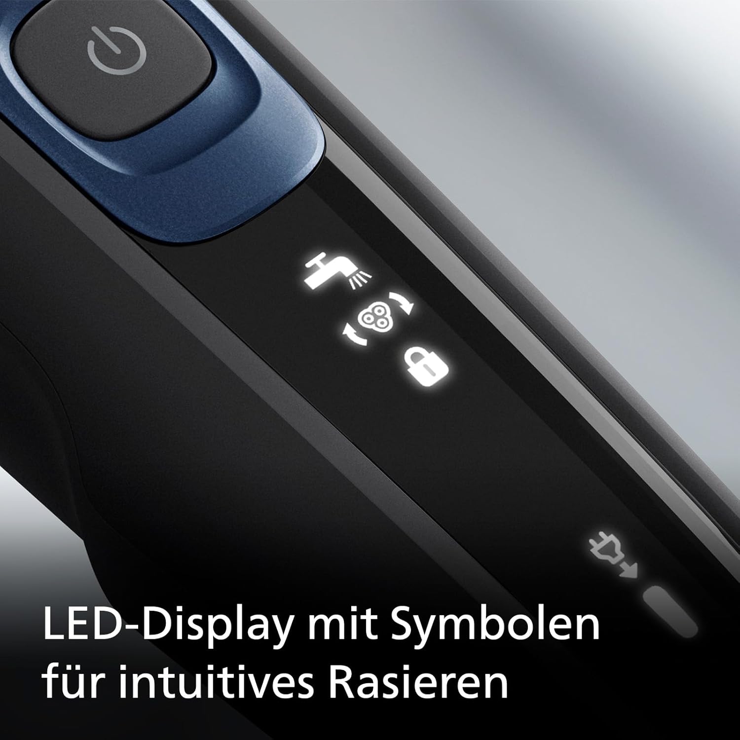 Philips Shaver Series 5000 S5465/18 – Elektrorasierer Herren Nass & Trocken, 360° - Scherkopf, Präzisionstrimmer, wasserdicht, Metallic - Blau - SmartRasur