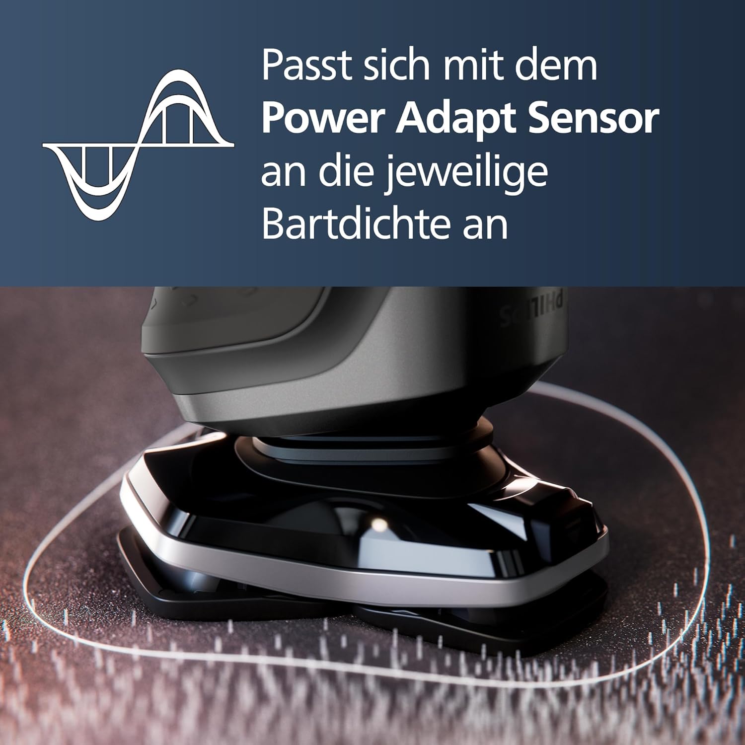 Philips Shaver Series 5000 S5887/13 – Elektrorasierer Herren Nass & Trocken, SkinIQ, 360° - Scherkopf, Trimmer, Reisetasche, Ladestation - SmartRasur