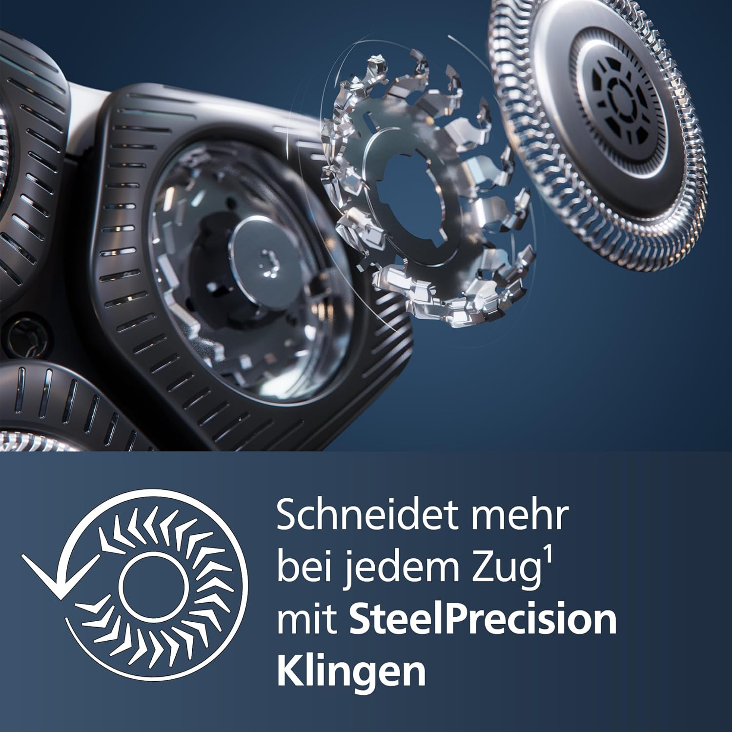 Philips Shaver Series 5000 S5887/13 – Elektrorasierer Herren Nass & Trocken, SkinIQ, 360° - Scherkopf, Trimmer, Reisetasche, Ladestation - SmartRasur
