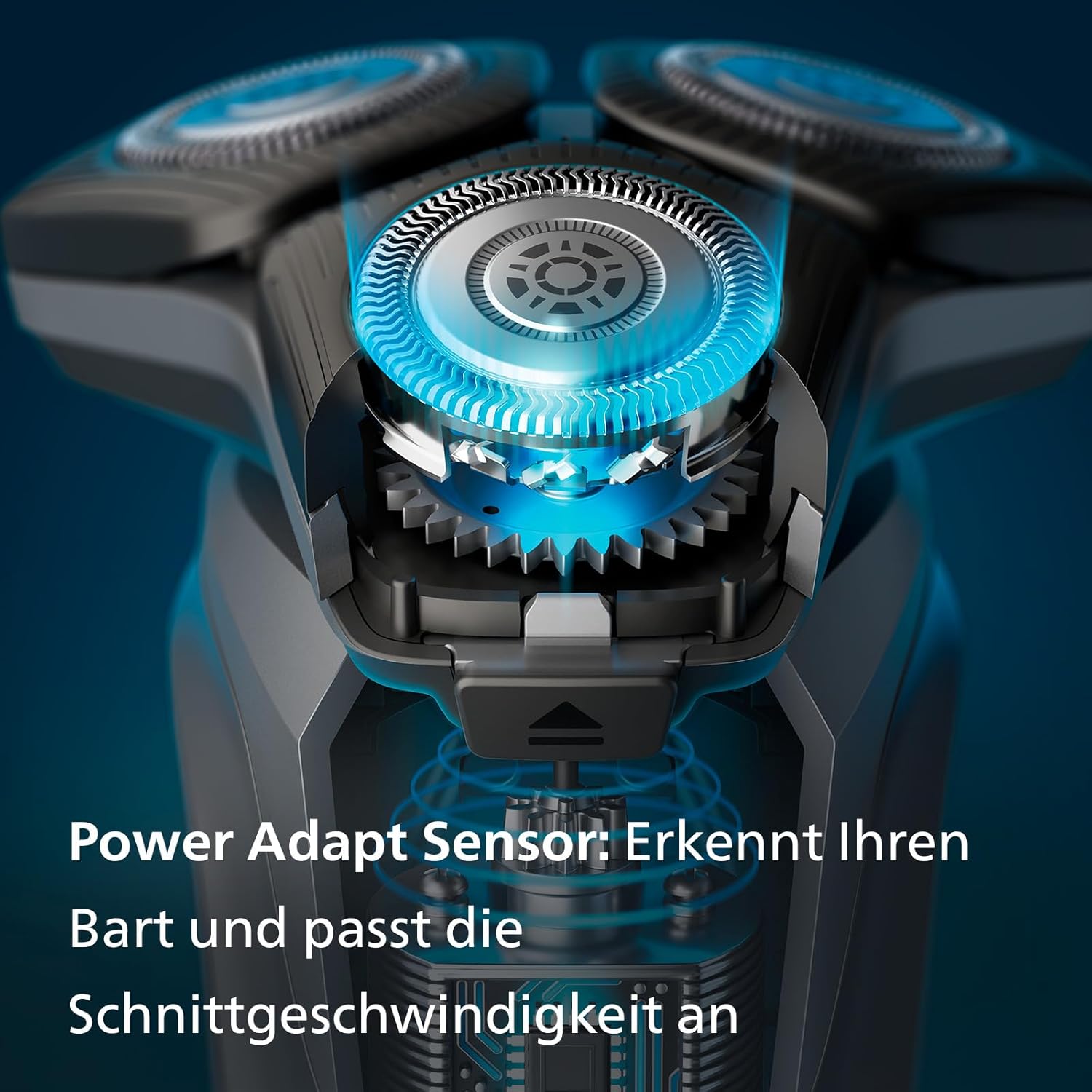Philips Shaver Series 5000 S5898/50 – Elektrorasierer Herren Nass & Trocken, SkinIQ, 360° - Scherkopf, Trimmer, Reinigungsstation, Reiseetui - SmartRasur