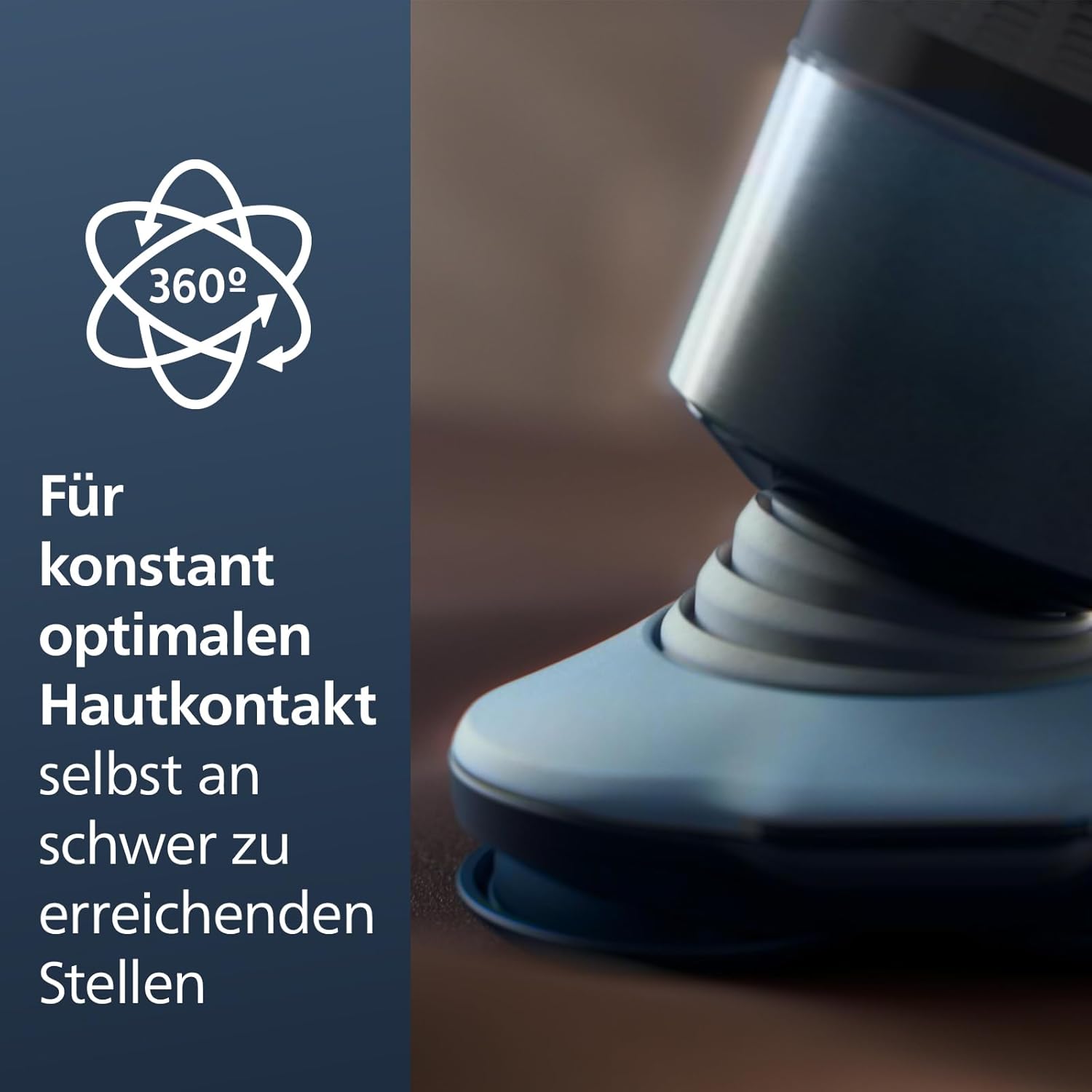 Philips Shaver Series 5000X X5004/00 – Elektrorasierer Herren Nass & Trocken, Skin Protect, ComfortCut - Klingen, 360° - Scherkopf, Silber - SmartRasur