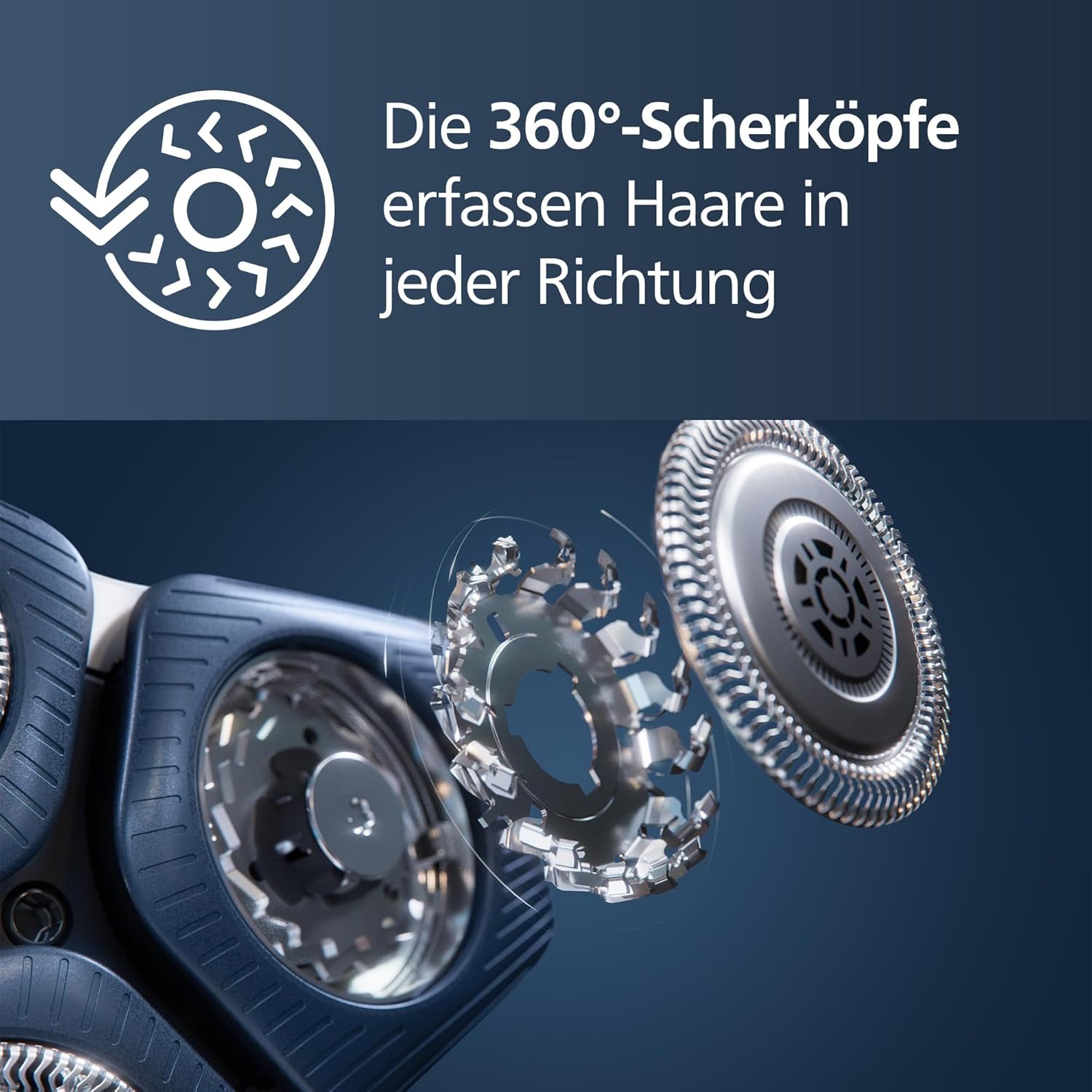 Philips Shaver Series 7000 S7885/63 – Elektrischer Herrenrasierer Nass & Trocken mit SkinIQ, Trimmer, Reinigungsstation & Etui - SmartRasur